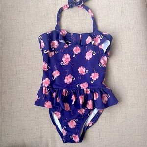 Janie and Jack Flamingo Ruffle Swimsuit size 3T
